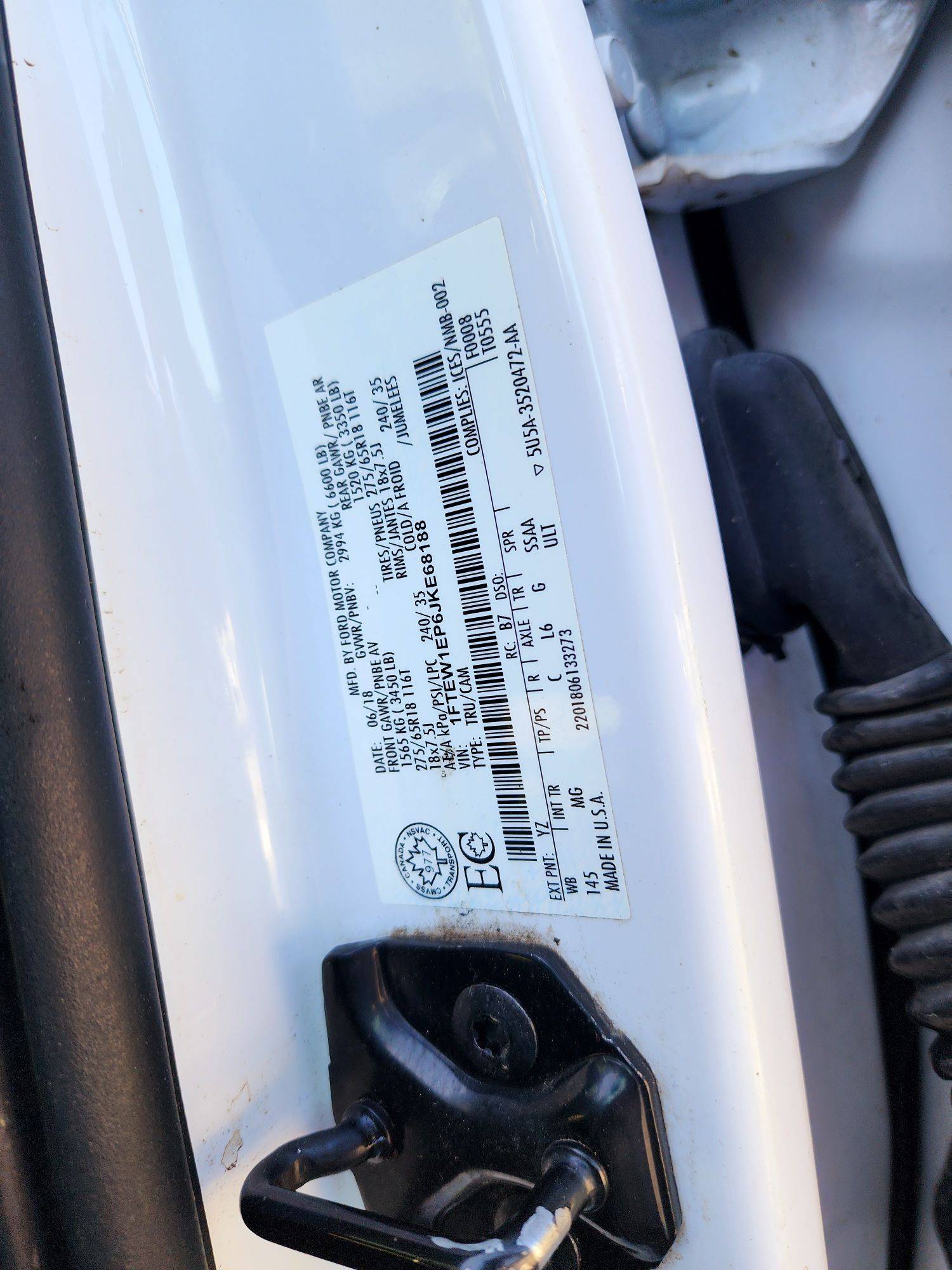 2019 FORD F-150 — 94758 KM — Lot JKE68188 — Souq - Marhaba Auctions Used Cars - Image 9