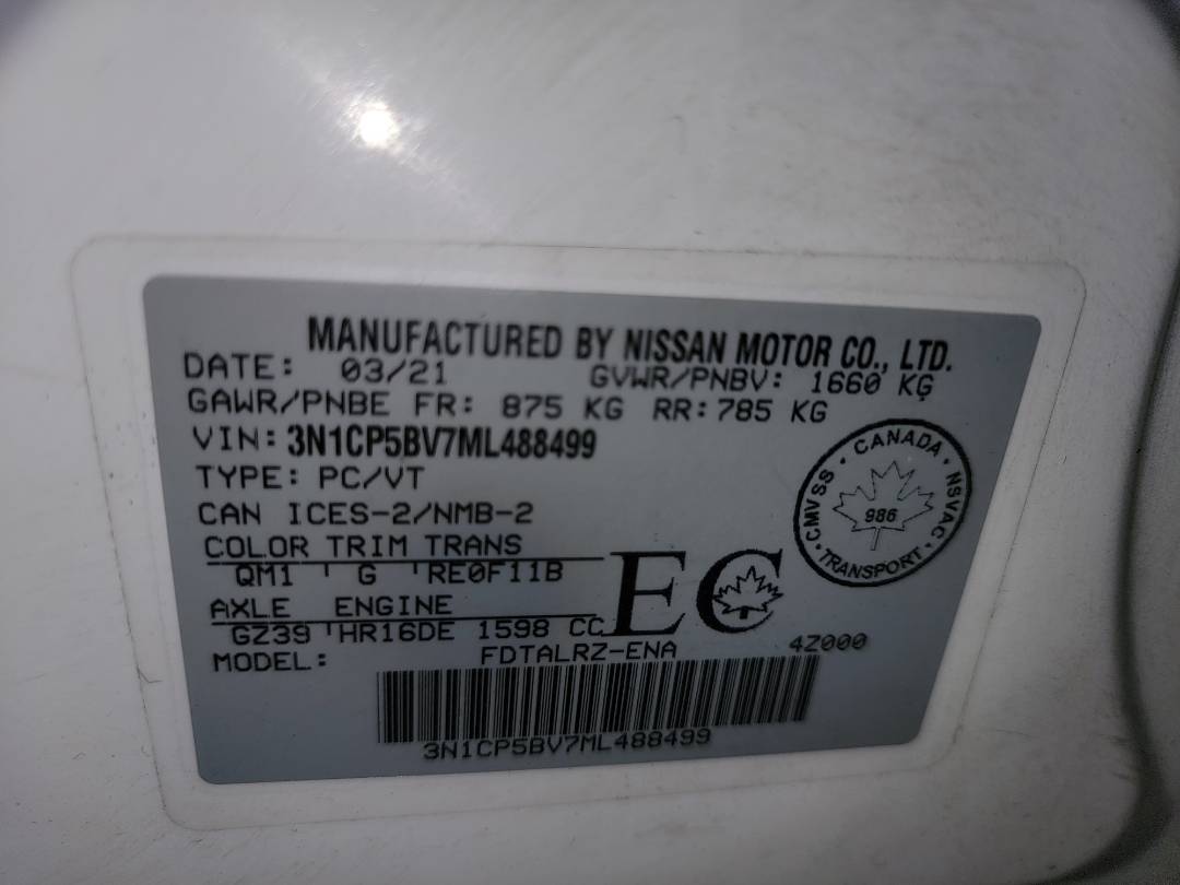 2021 NISSAN KICKS — 20738 Miles — Lot L488499 - Marhaba Auctions Used Cars - Image 10
