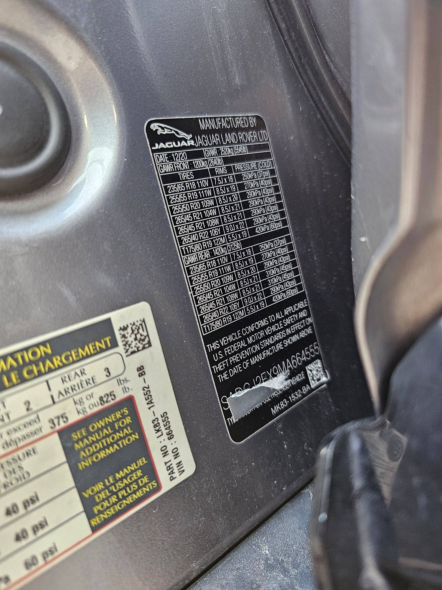 JAGUAR F-PACE 2021 - Marhaba Auction Used Cars - Image 10