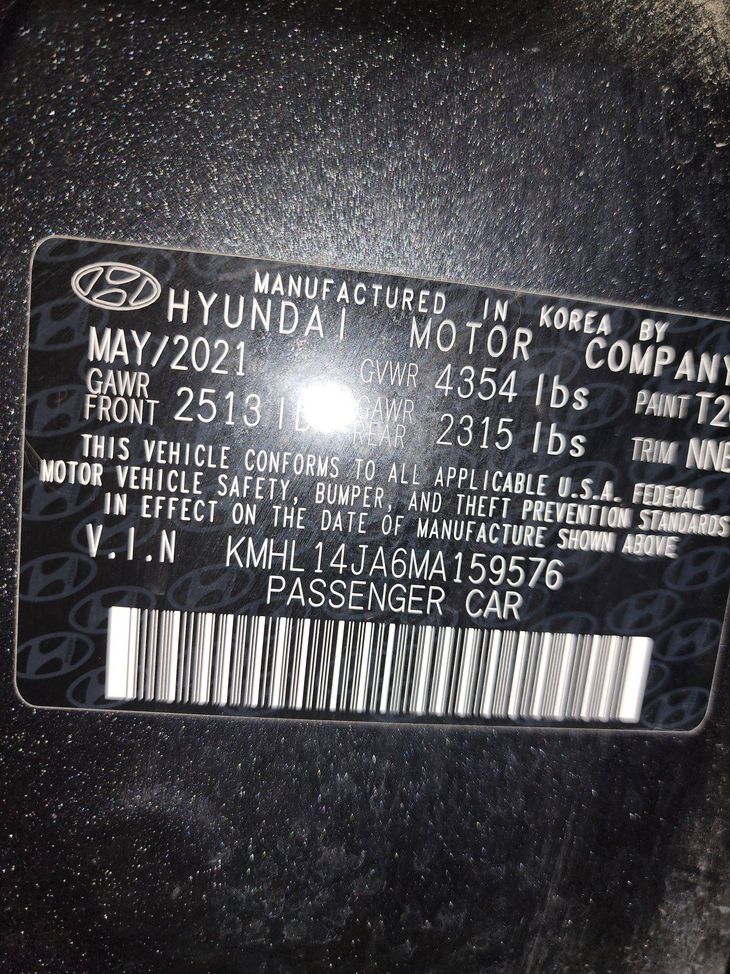 2021 HYUNDAI SONATA — 48042 Miles — Lot 78104084 — Main - Marhaba Auctions Used Cars - Image 11