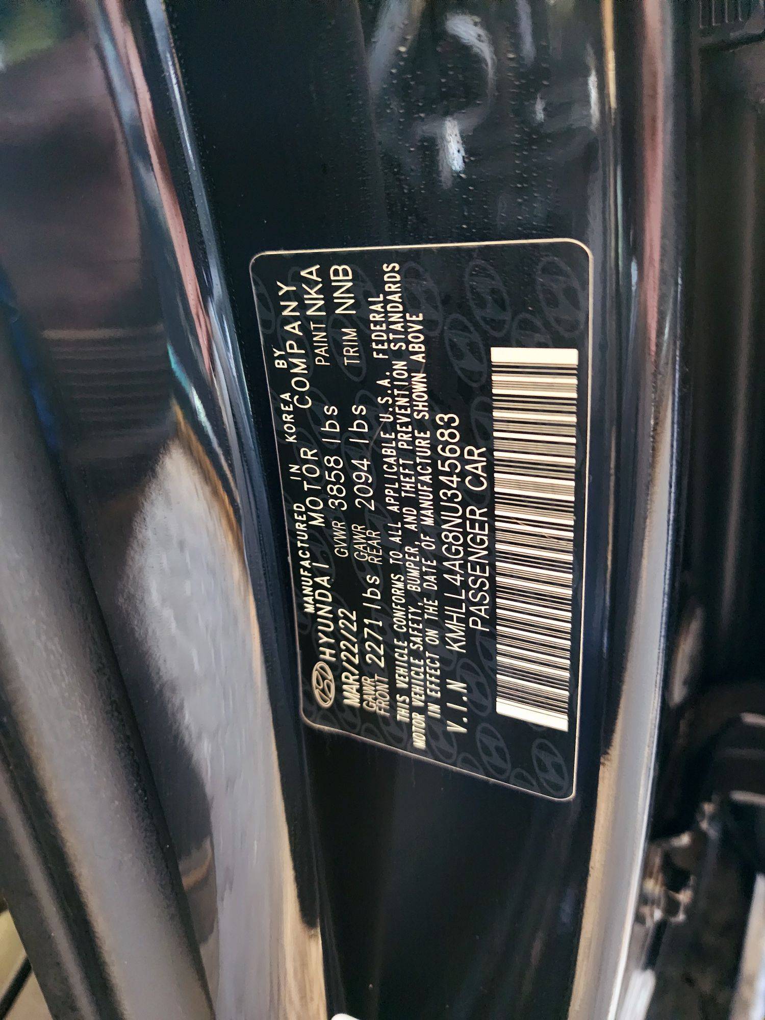 2022 HYUNDAI ELANTRA — 62455 Miles — Lot 65753134 — Souq - Marhaba Auctions Used Cars - Image 9