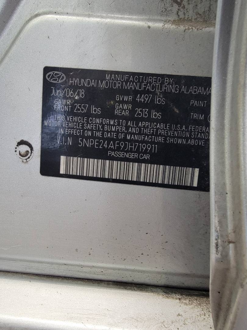 2018 HYUNDAI SONATA — 131745 Miles — Lot 71380974 — Ind. 12 - Marhaba Auctions Used Cars - Image 10