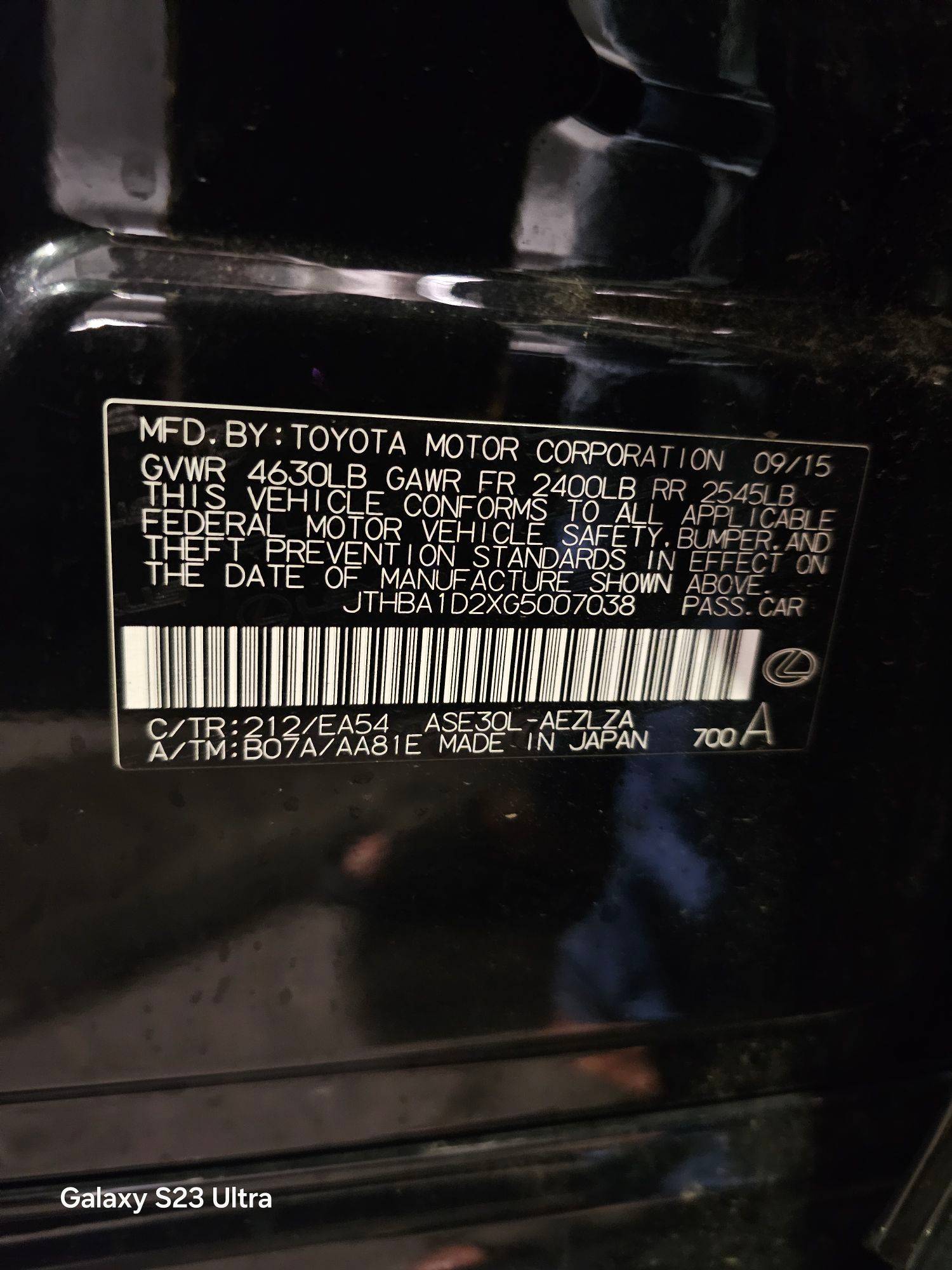 LEXUS IS 200T 2016 - Marhaba Auction Used Cars - Image 10