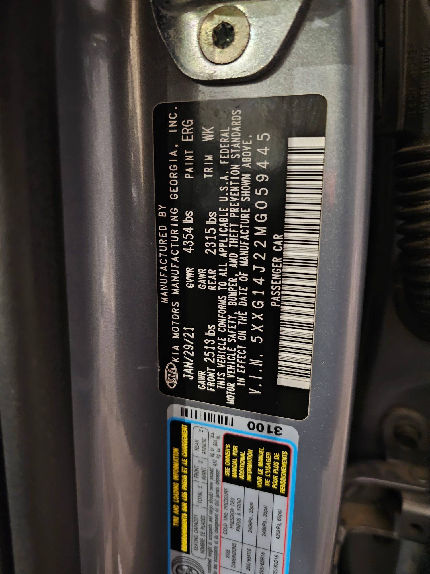 KIA K5 2021 - Marhaba Auction Used Cars - Image 10