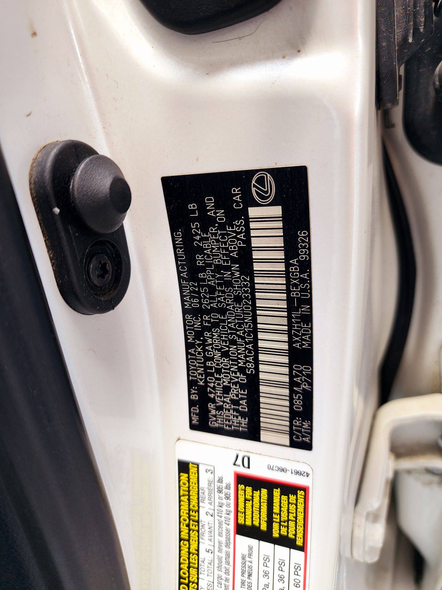 LEXUS ES 300H 2022 - Marhaba Auction Used Cars - Image 10