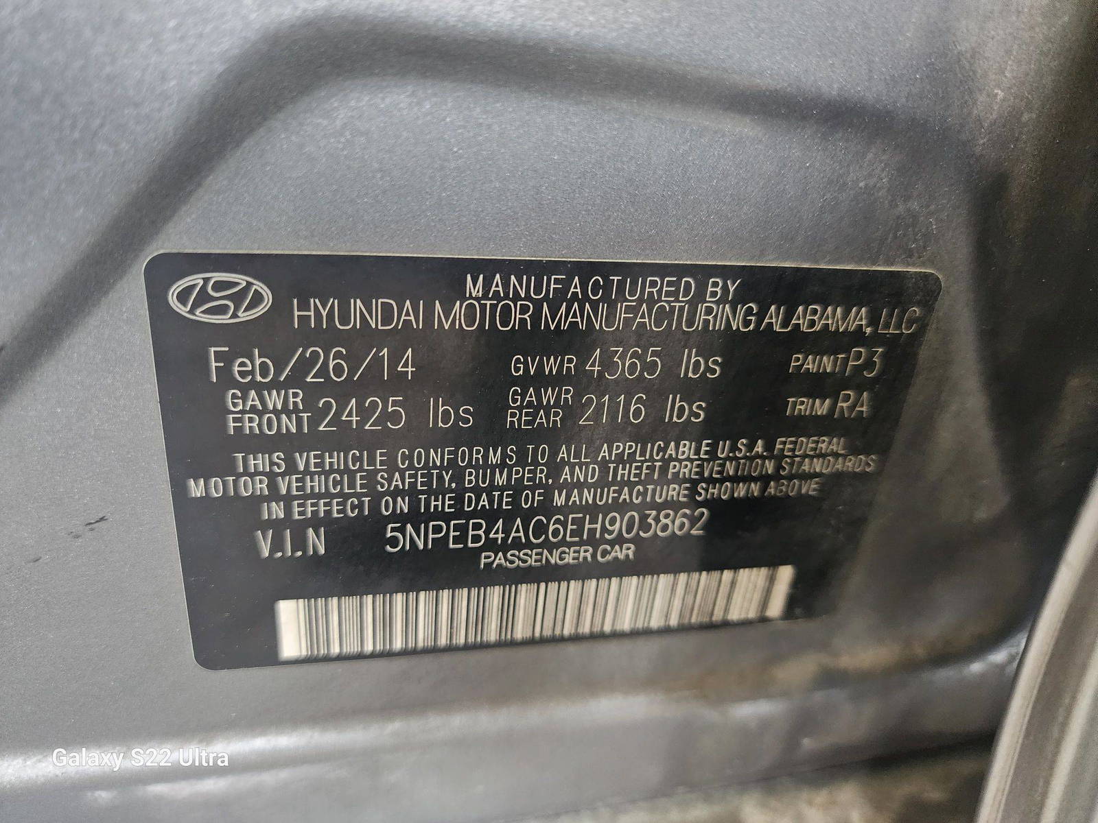 2014 HYUNDAI SONATA — 156722 Miles — Lot 55042573 - Marhaba Auctions Used Cars - Image 7