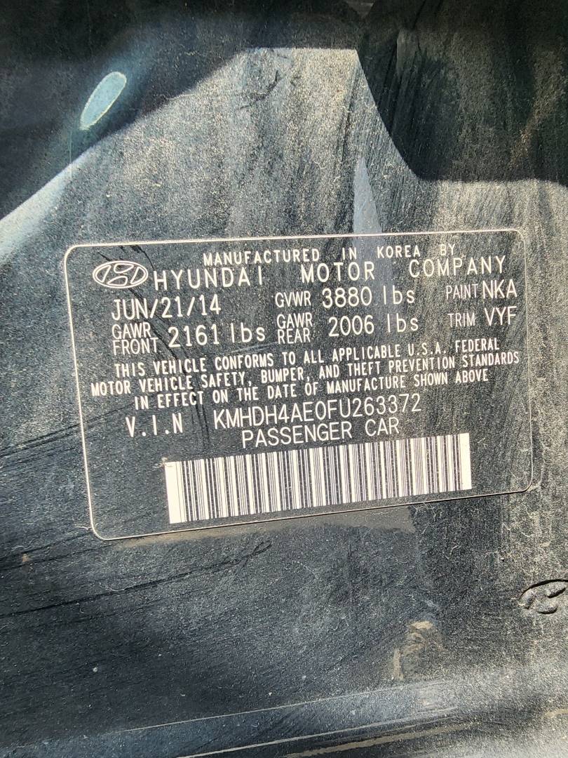 2015 HYUNDAI ELANTRA — 176933 Miles — Lot 81851013 - Marhaba Auctions Used Cars - Image 3