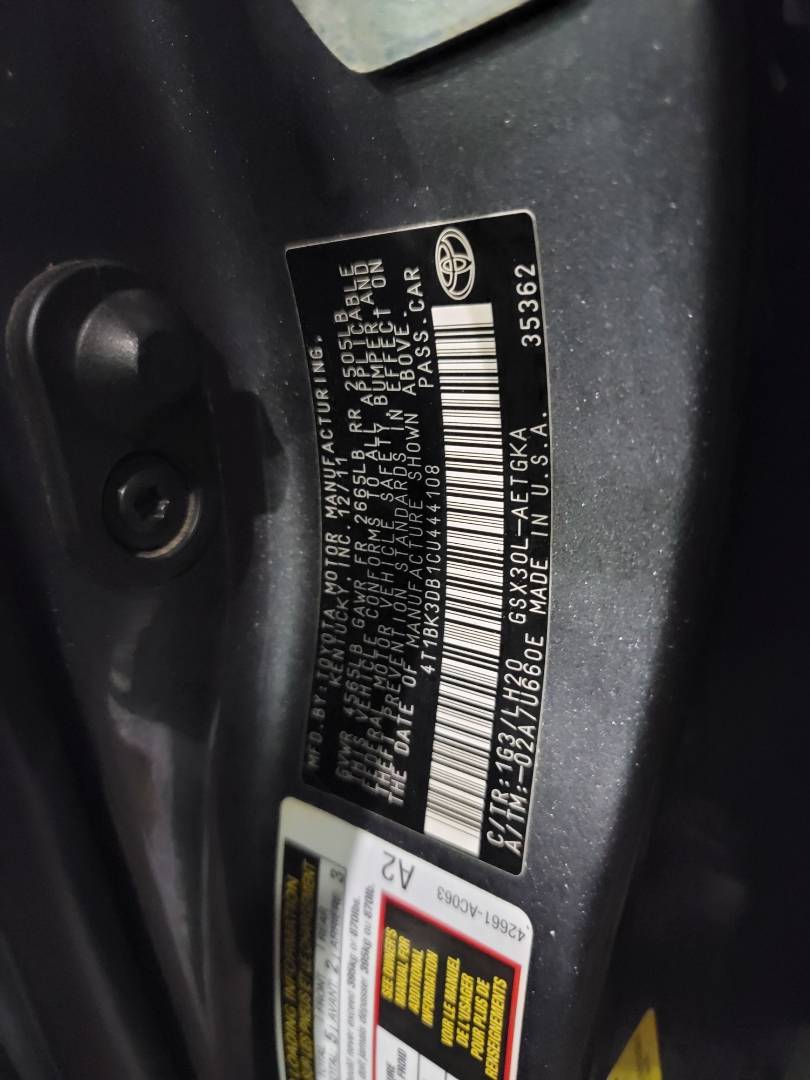 2012 TOYOTA AVALON — 181165 Miles — Lot CU444108 — Main - Marhaba Auctions Used Cars - Image 9