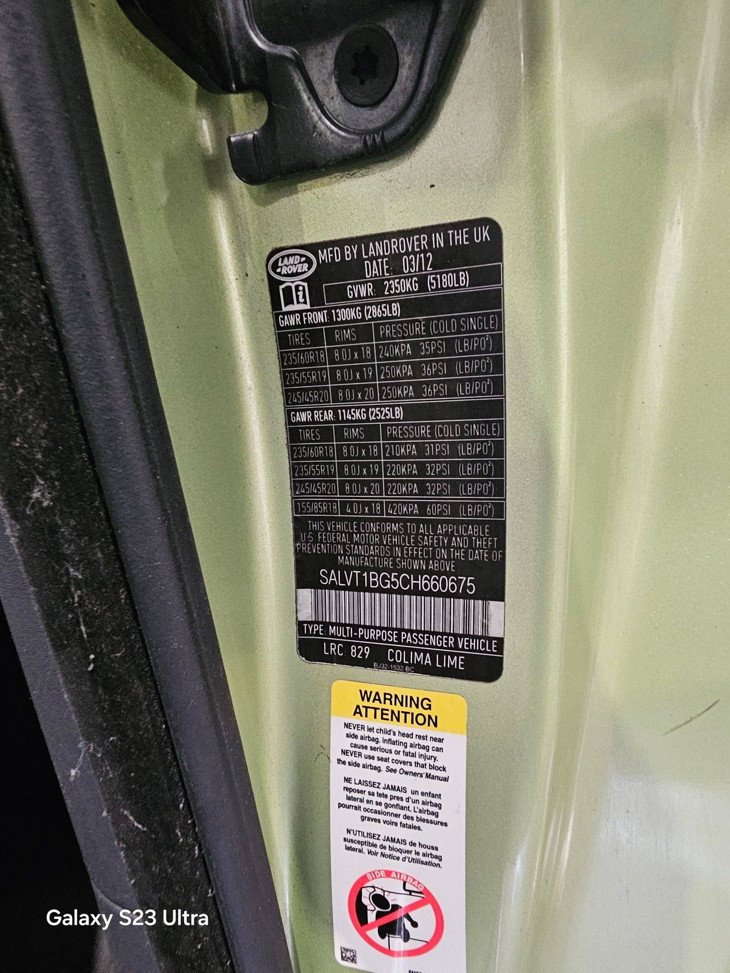 LAND ROVER RANGE ROVER EVOQUE 2012 - Marhaba Auction Used Cars - Image 9