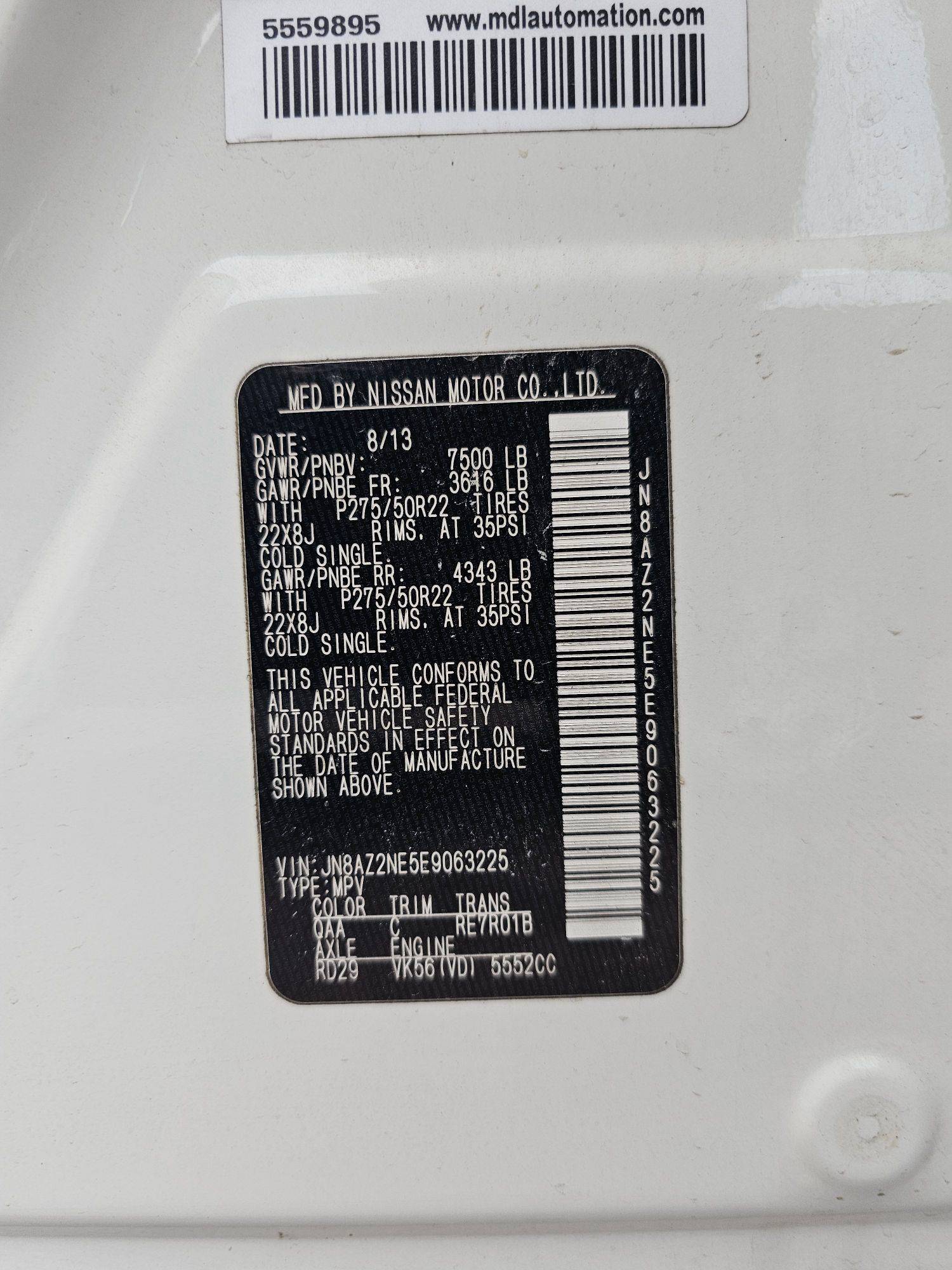 INFINITI QX80 2014 - Marhaba Auction Used Cars - Image 11