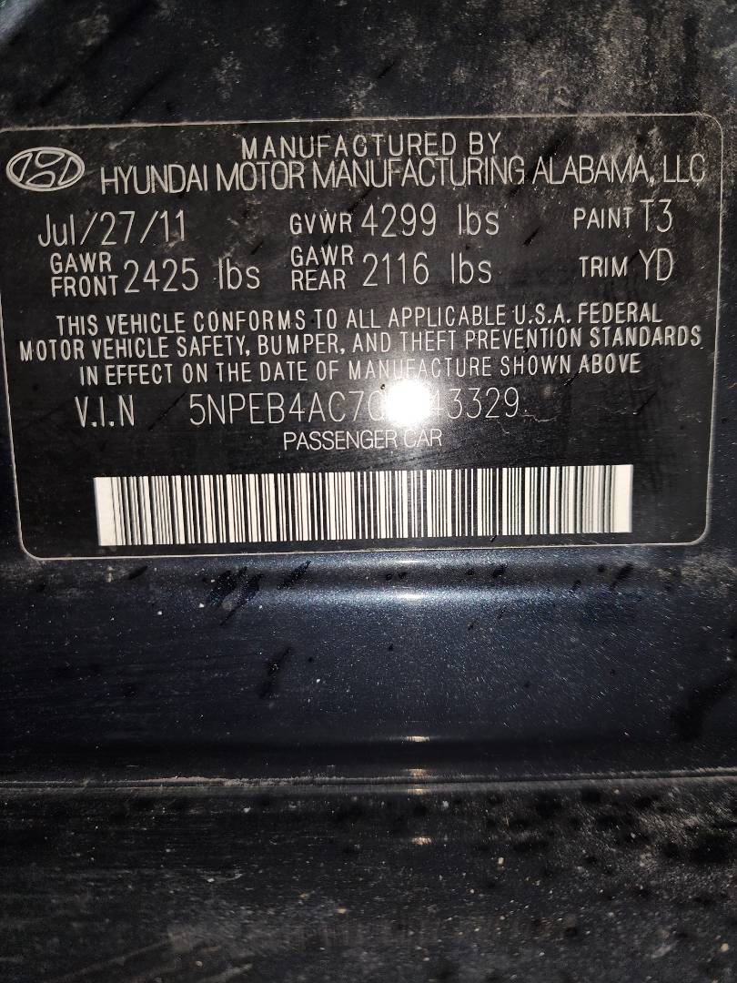 2012 HYUNDAI SONATA — 158402 Miles — Lot 79662203 - Marhaba Auctions Used Cars - Image 6