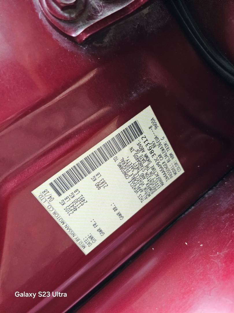 2018 NISSAN MAXIMA — 121633 Miles — Lot C386312 — Main - Marhaba Auctions Used Cars - Image 10