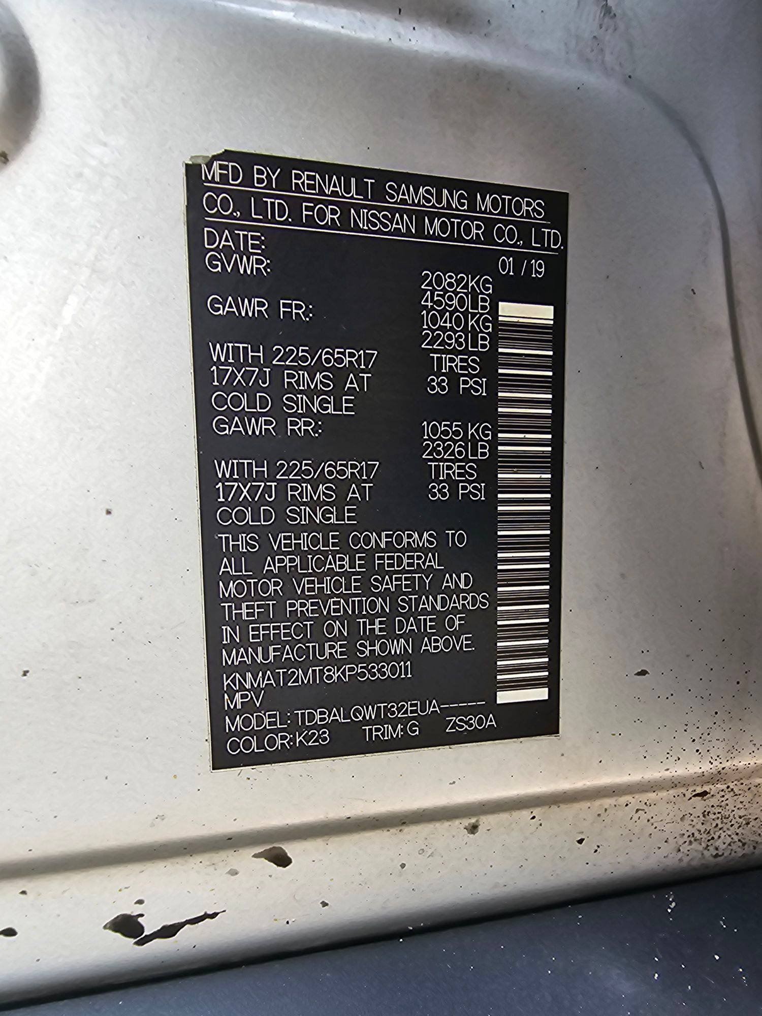 NISSAN ROGUE 2019 - Marhaba Auction Used Cars - Image 10