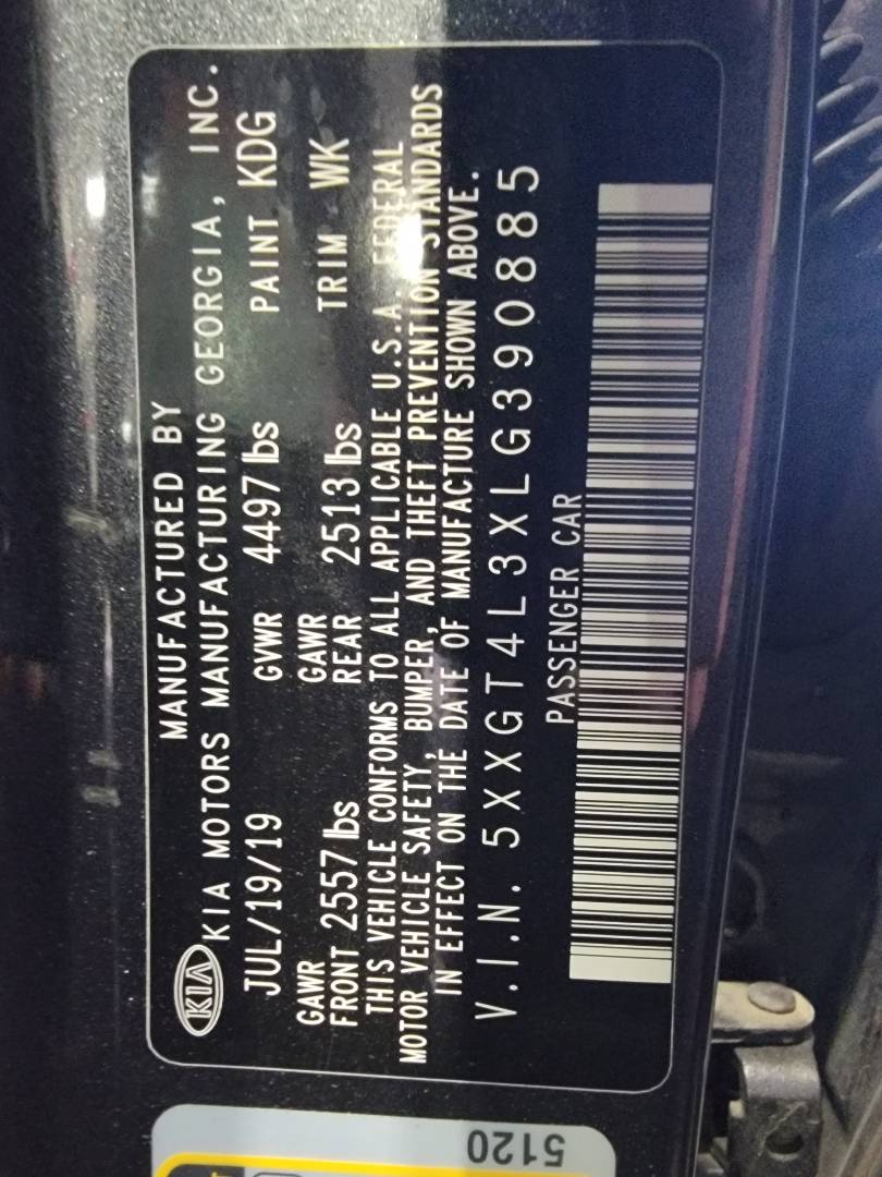 2020 KIA OPTIMA — 59892 Miles — Lot 38846375 - Marhaba Auctions Used Cars - Image 9