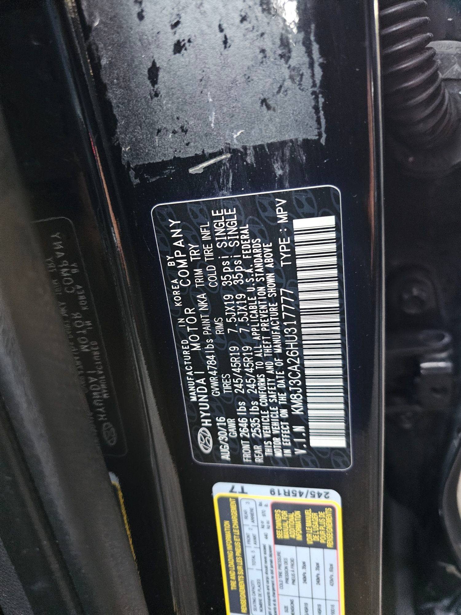 HYUNDAI TUCSON 2017 - Marhaba Auction Used Cars - Image 10