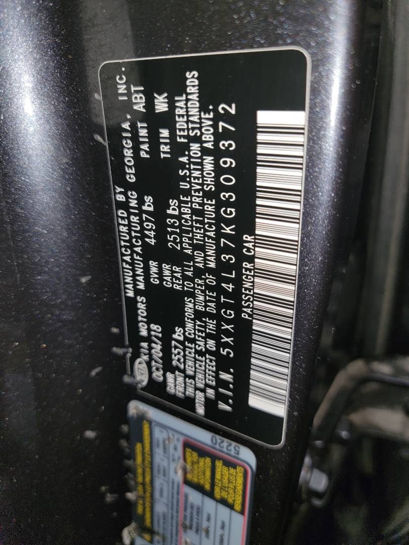 KIA OPTIMA 2019 - Marhaba Auction Used Cars - Image 9