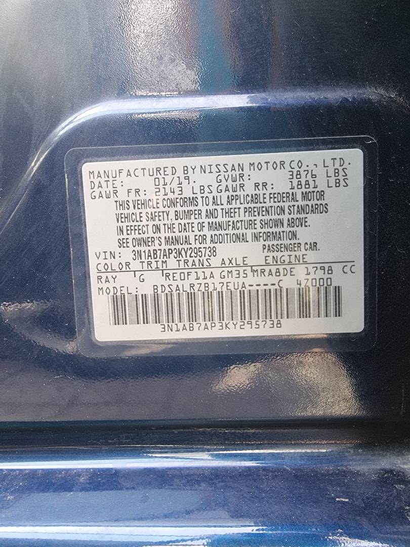 2019 NISSAN SENTRA — 93855 Miles — Lot 73484813 — Souq - Marhaba Auctions Used Cars - Image 10