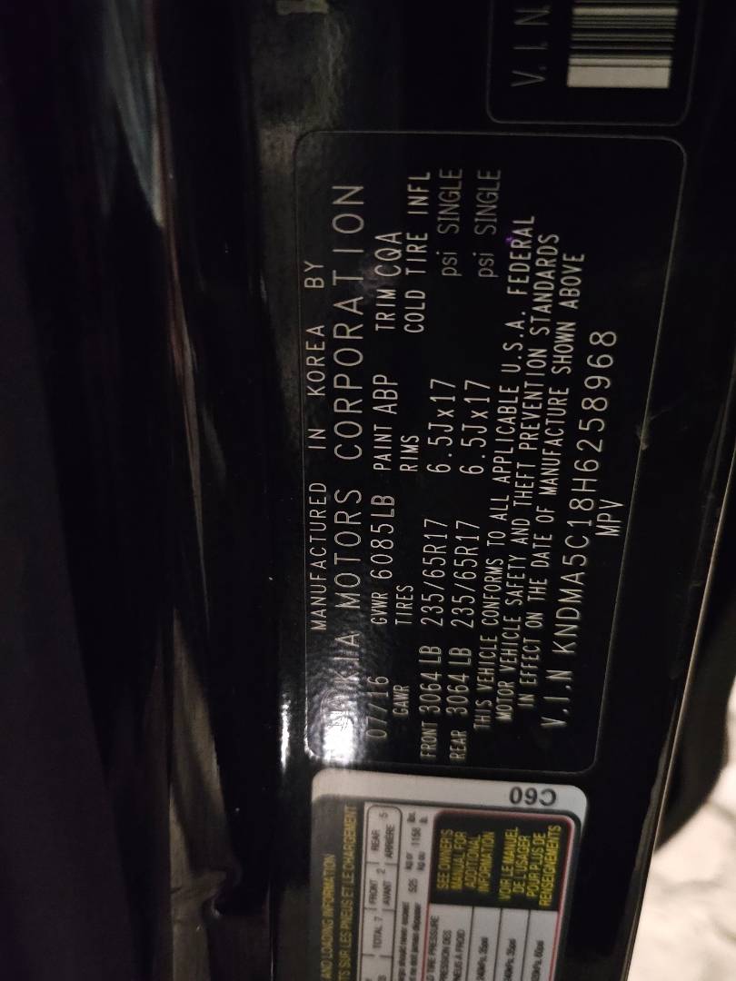 2017 KIA SEDONA — 179044 Miles — Lot 6258968 — Main - Marhaba Auctions Used Cars - Image 10
