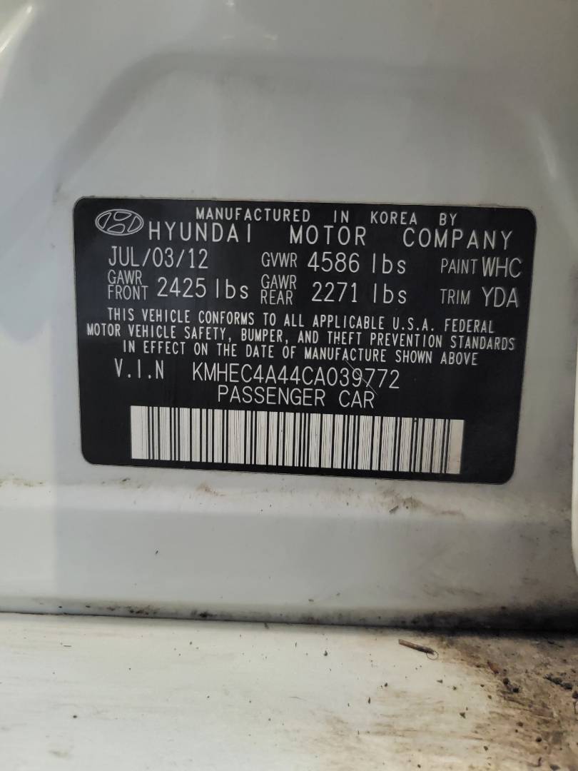 2012 HYUNDAI SONATA — 171401 Miles — Lot A039772 — Main - Marhaba Auctions Used Cars - Image 11