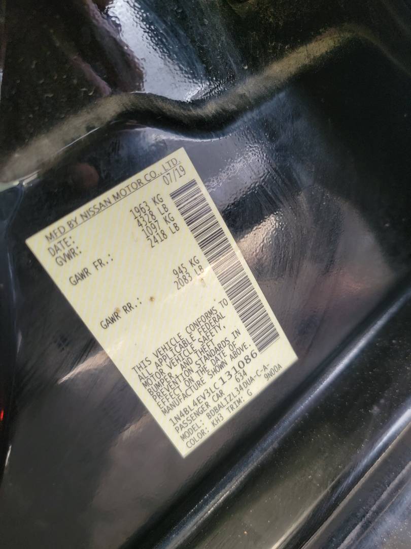 2020 NISSAN ALTIMA — 127431 Miles — Lot LC131086 — Main - Marhaba Auctions Used Cars - Image 10