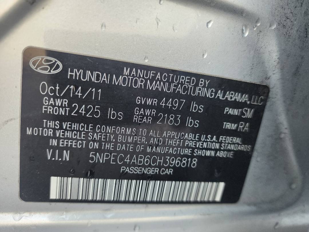 2012 HYUNDAI SONATA — 212107 Miles — Lot 47586254 - Marhaba Auctions Used Cars - Image 9