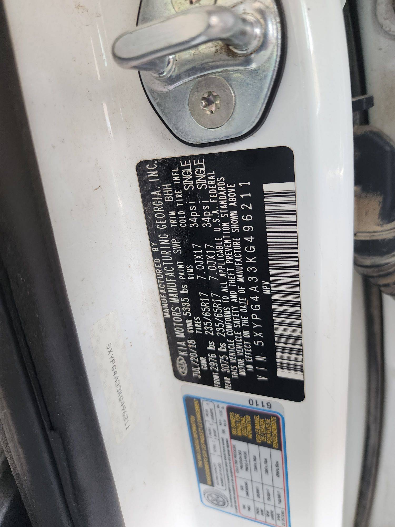 KIA SORENTO 2019 - Marhaba Auction Used Cars - Image 9