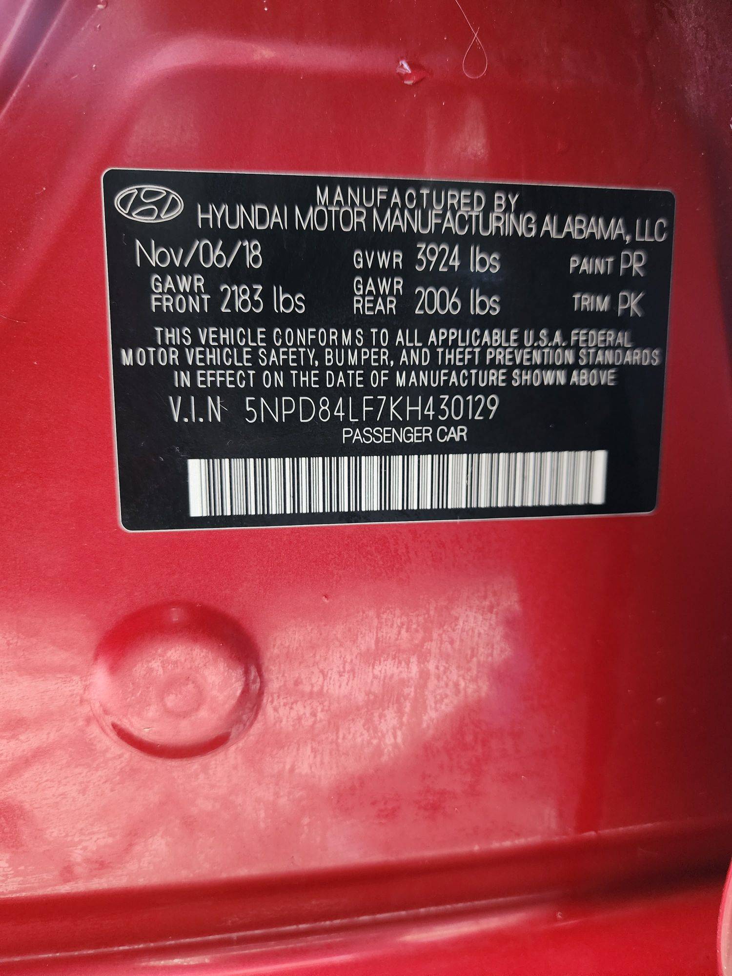 2019 HYUNDAI ELANTRA — 142200 Miles — Lot 70170673 - Marhaba Auctions Used Cars - Image 9