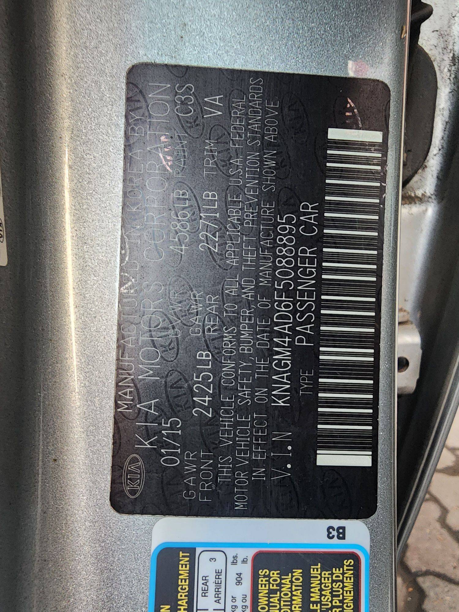 KIA OPTIMA 2015 - Marhaba Auction Used Cars - Image 10