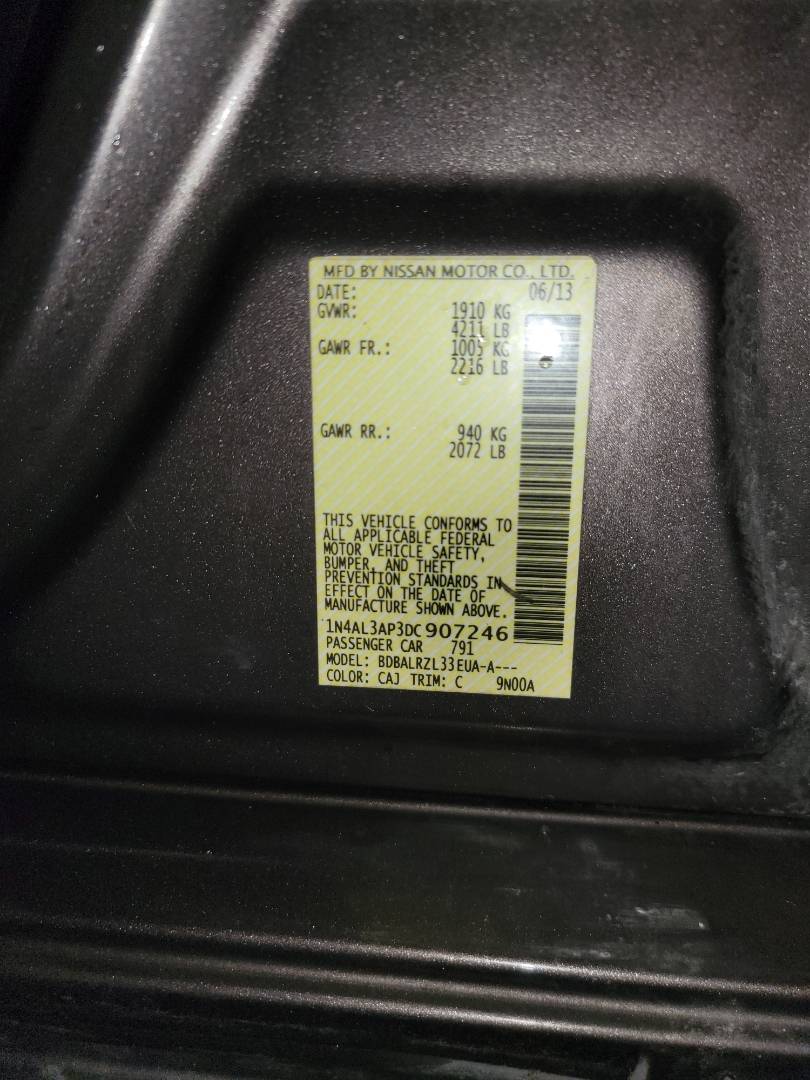 2013 NISSAN ALTIMA — 185273 Miles — Lot 62010933 - Marhaba Auctions Used Cars - Image 8