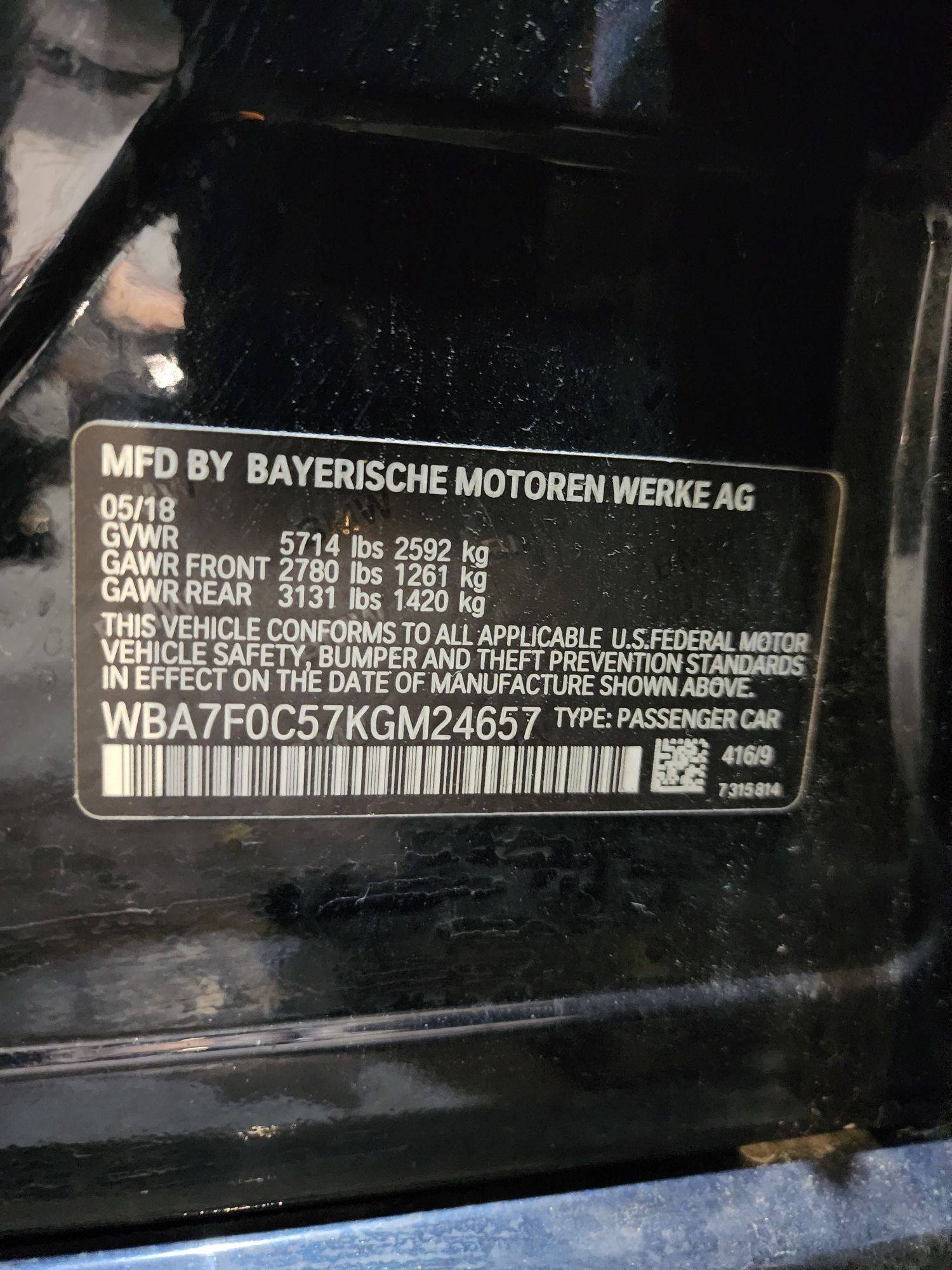 BMW 750 I 2019 - Marhaba Auction Used Cars - Image 10