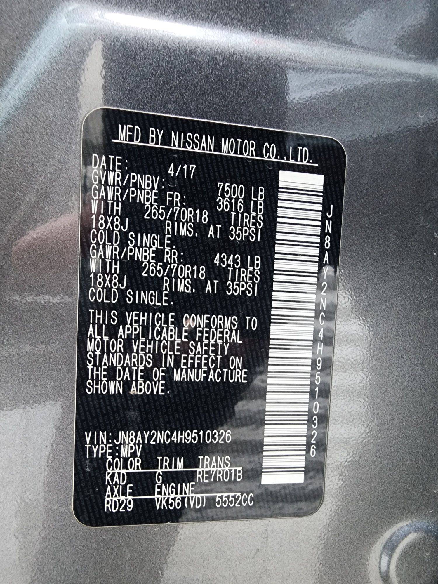 NISSAN ARMADA 2017 - Marhaba Auction Used Cars - Image 10