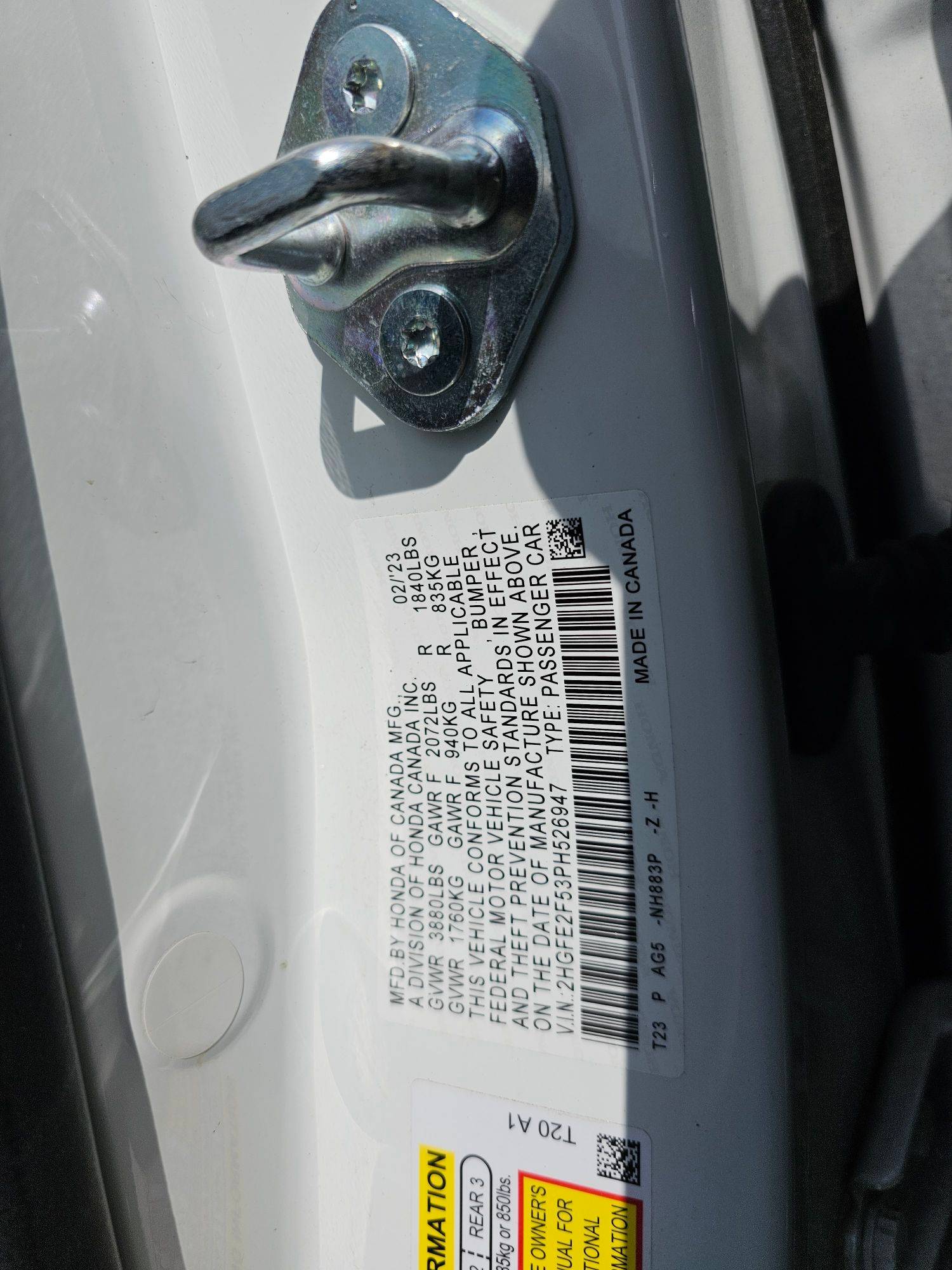 HONDA CIVIC SPORT 2023 - Marhaba Auction Used Cars - Image 8