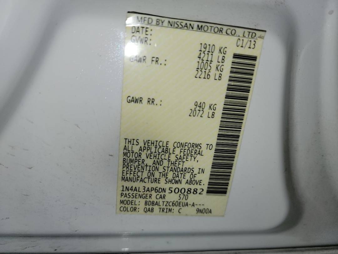 2013 NISSAN ALTIMA — 202359 Miles — Lot 78101843 - Marhaba Auctions Used Cars - Image 8