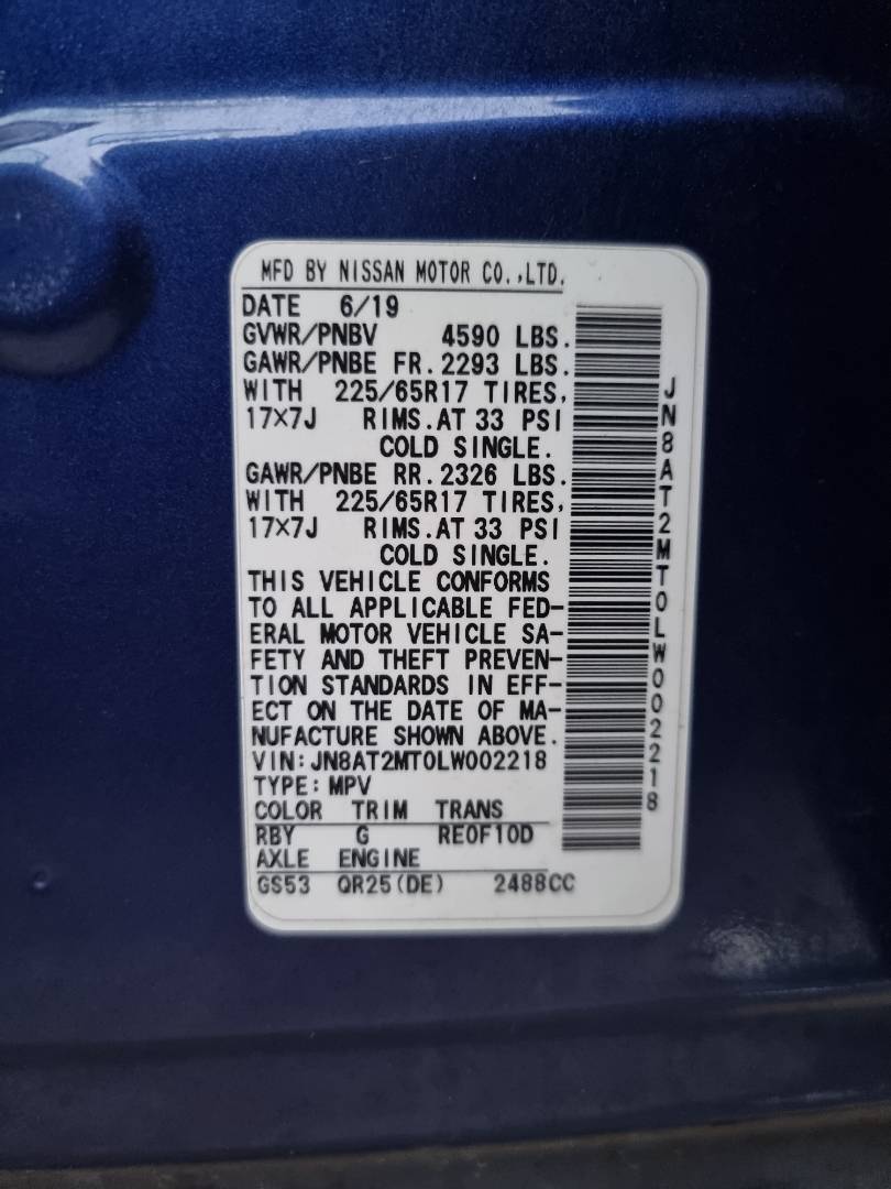 2020 NISSAN ROGUE — 112887 Miles — Lot T0LW002218 — Ind. 12 - Marhaba Auctions Used Cars - Image 9