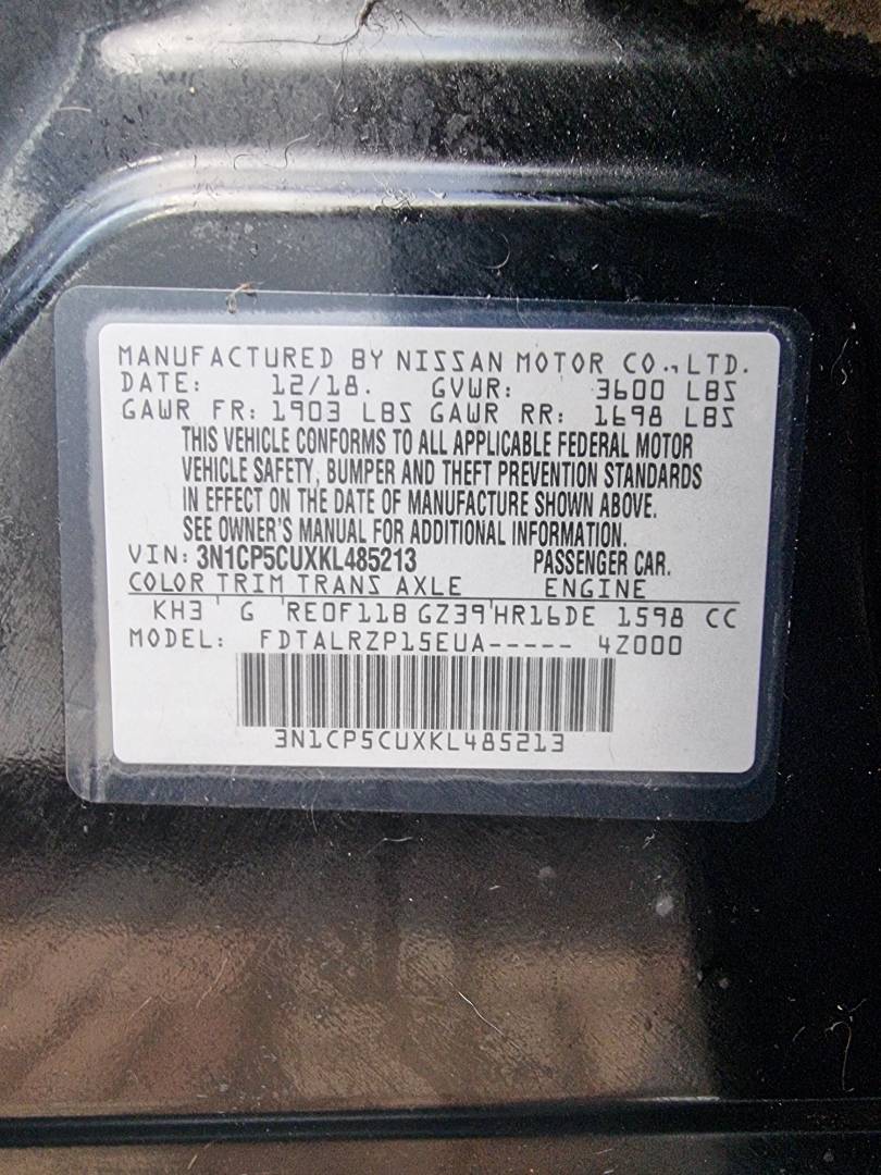 2019 NISSAN KICKS — 147203 Miles — Lot 215478 — Main - Marhaba Auctions Used Cars - Image 9