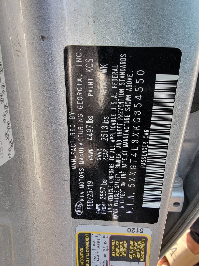 2019 KIA OPTIMA — 169825 Miles — Lot 77536234 — Main - Marhaba Auctions Used Cars - Image 10