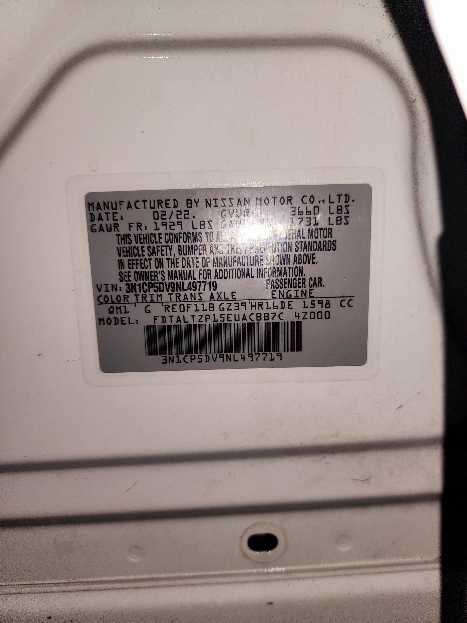 2022 NISSAN KICKS — 33227 Miles — Lot DV9NL497719 — Souq - Marhaba Auctions Used Cars - Image 9