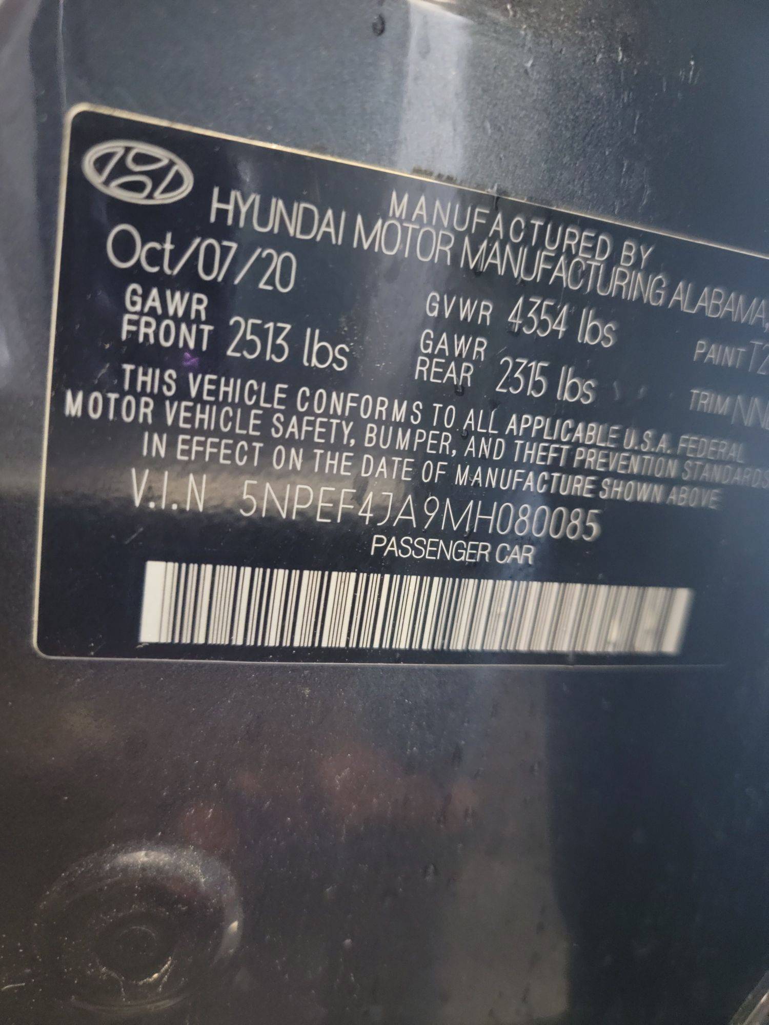 HYUNDAI SONATA 2021 - Marhaba Auction Used Cars - Image 10