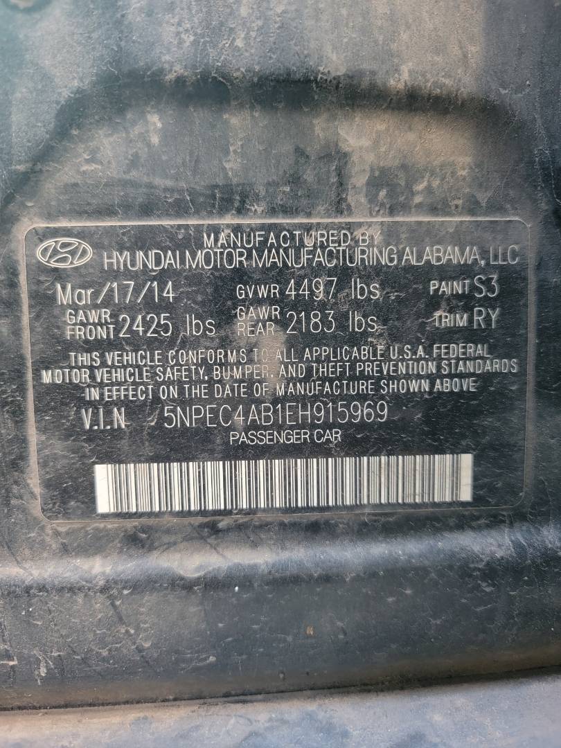 2014 HYUNDAI SONATA — 210115 Miles — Lot 38484700 - Marhaba Auctions Used Cars - Image 10