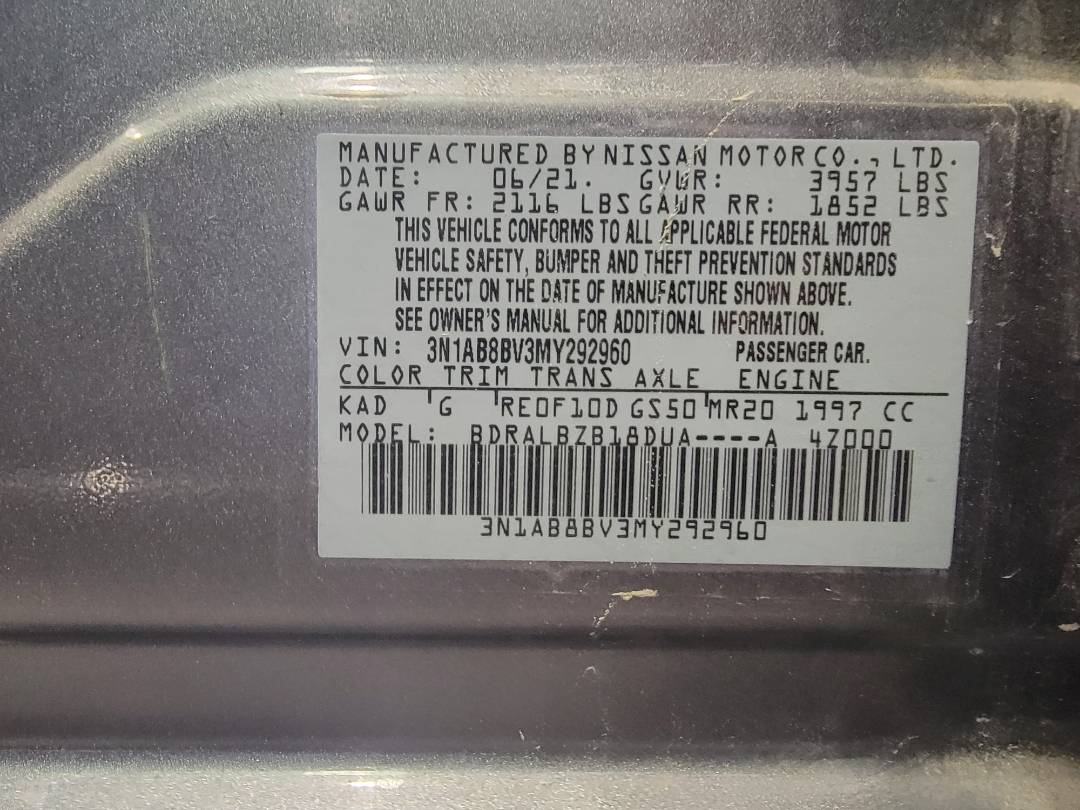 2021 NISSAN SENTRA — 40465 Miles — Lot MY292960 — Main - Marhaba Auctions Used Cars - Image 9