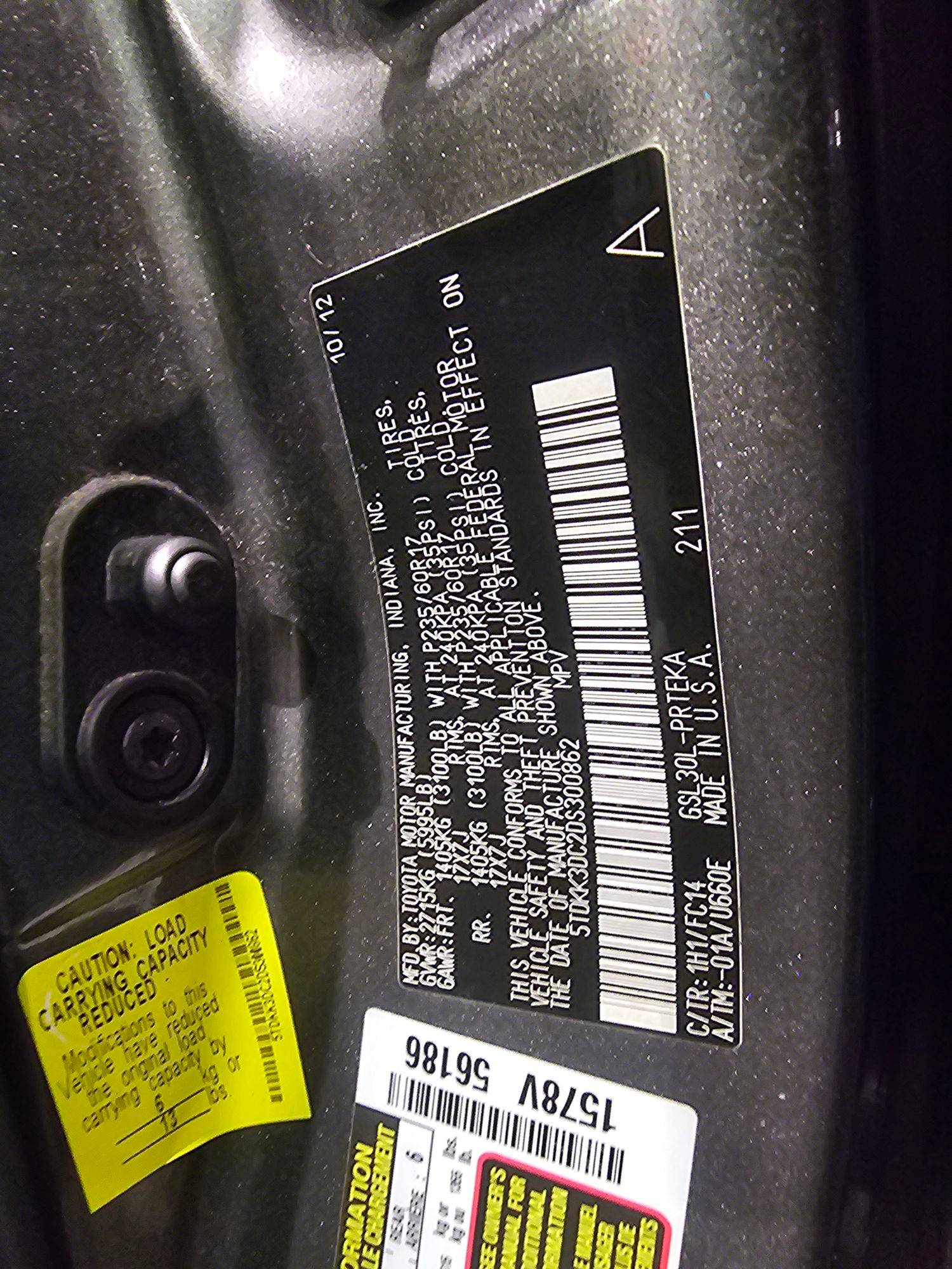 2013 TOYOTA SIENNA — 210764 Miles — Lot 71009495 — Main - Marhaba Auctions Used Cars - Image 9