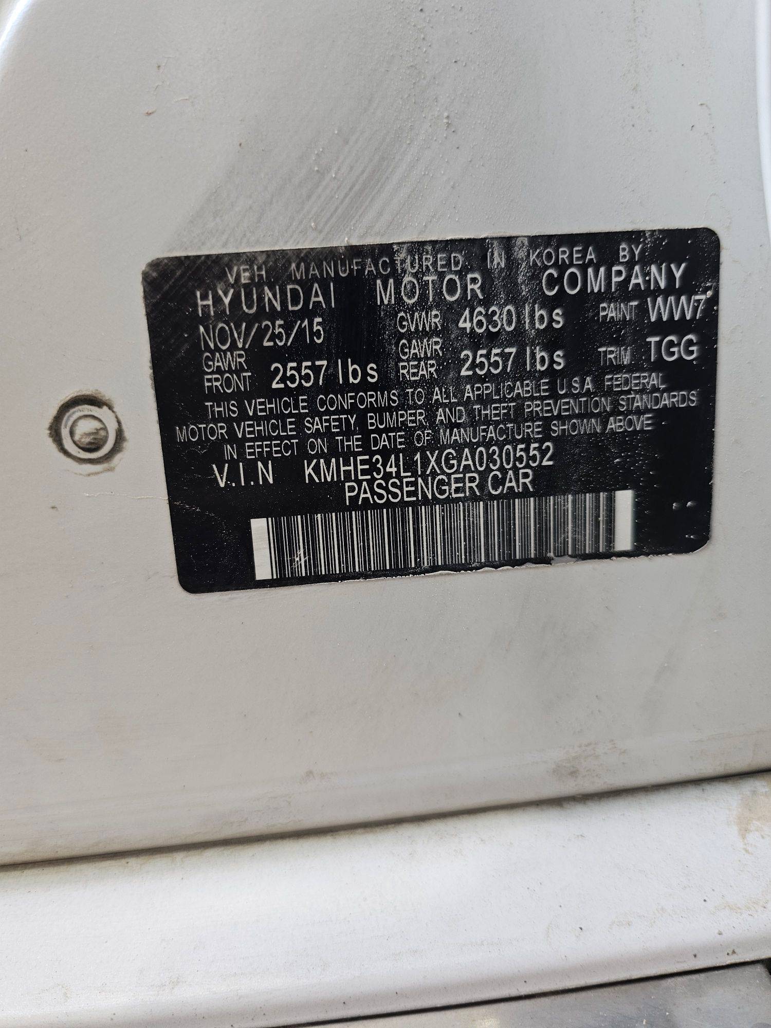 HYUNDAI SONATA 2016 - Marhaba Auction Used Cars - Image 10