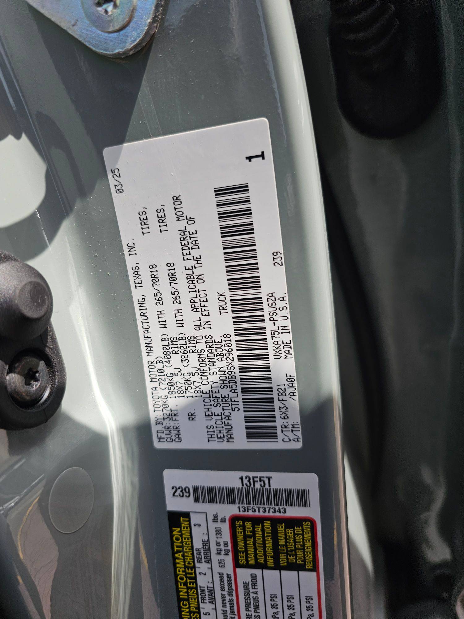 TOYOTA TUNDRA 2025 - Marhaba Auction Used Cars - Image 10