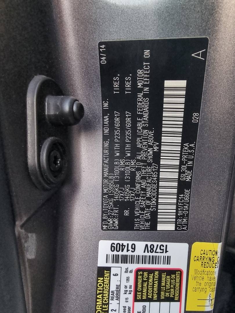 2014 TOYOTA SIENNA — 220316 Miles — Lot S485127 — Souq - Marhaba Auctions Used Cars - Image 20