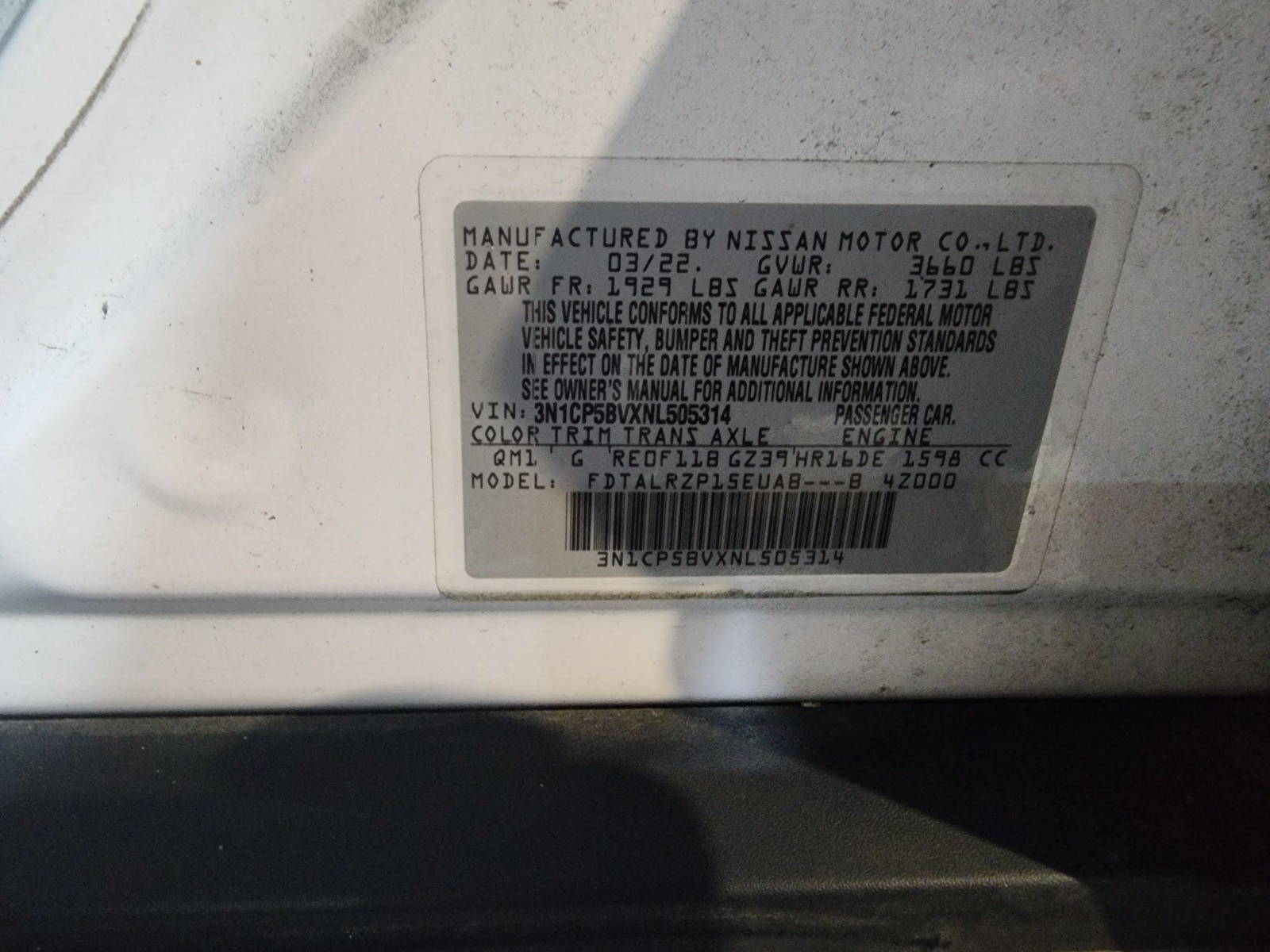 NISSAN KICKS 2022 - Marhaba Auction Used Cars - Image 4