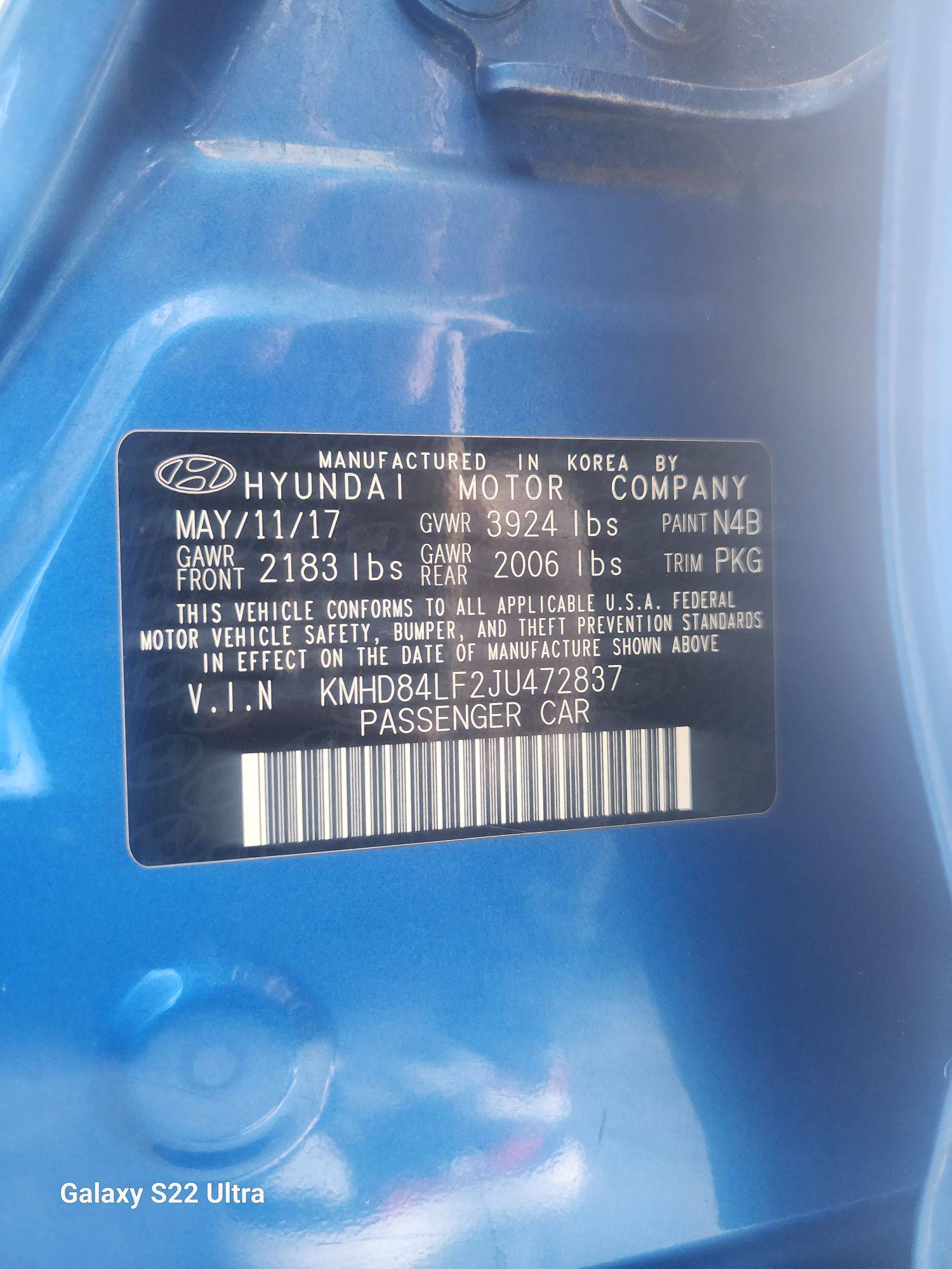 2018 HYUNDAI ELANTRA — 76060 Miles — Lot 38556551 - Marhaba Auctions Used Cars - Image 11