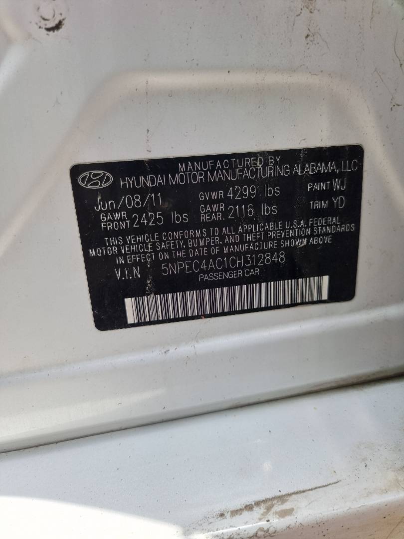 2012 HYUNDAI SONATA — 144609 Miles — Lot 125487 — Ind. 12 - Marhaba Auctions Used Cars - Image 19