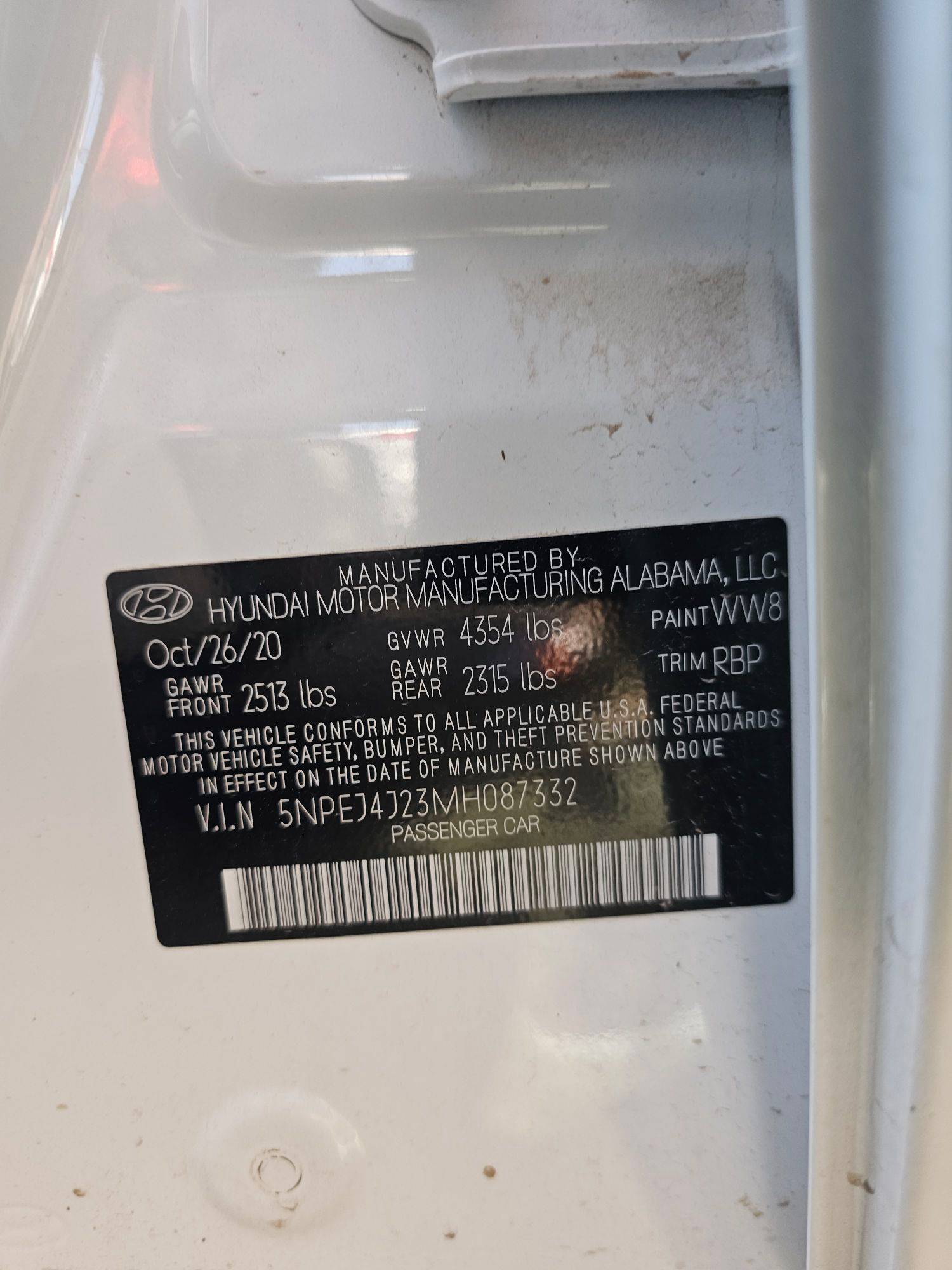 HYUNDAI SONATA 2021 - Marhaba Auction Used Cars - Image 12