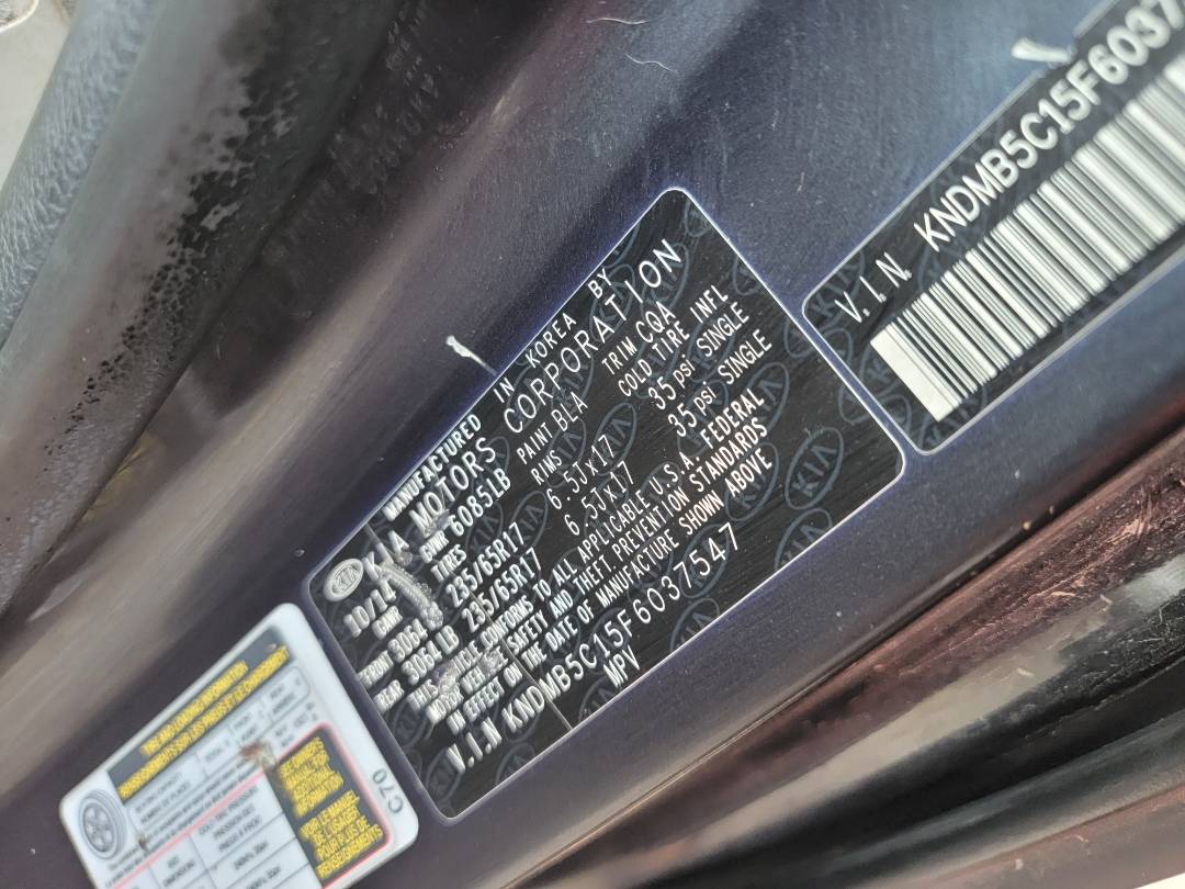 2015 KIA SEDONA — 194423 Miles — Lot F6037547 — Main - Marhaba Auctions Used Cars - Image 9