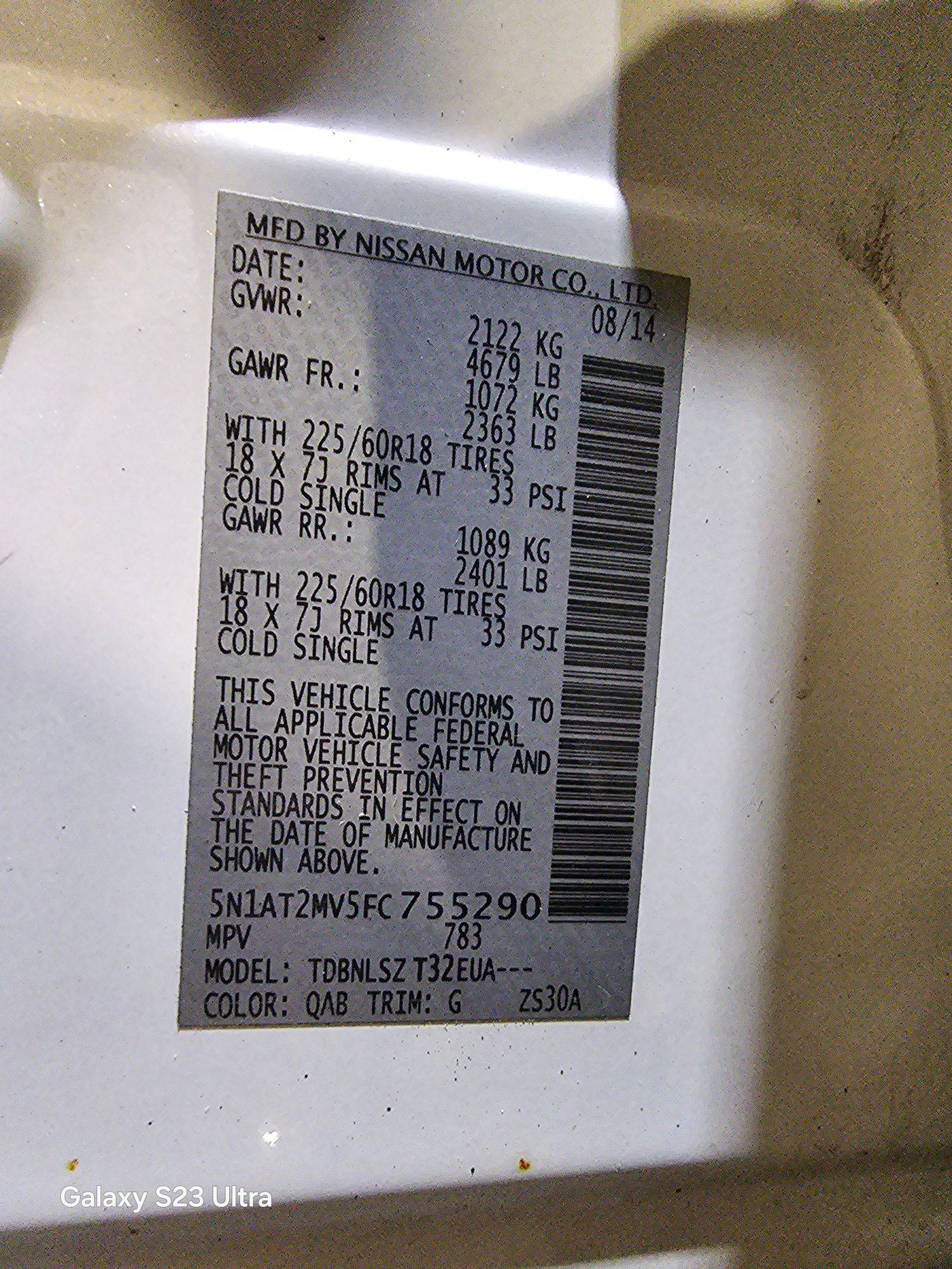 NISSAN ROGUE 2015 - Marhaba Auction Used Cars - Image 12